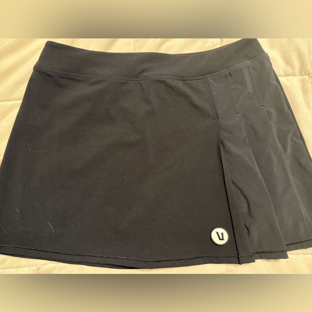 Vuori Black Tennis Skirt